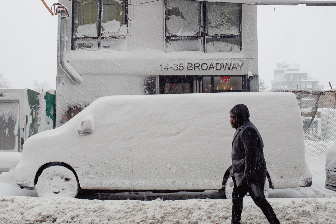 Whiteout - Astoria, Queens, during the February 2026 blizzard